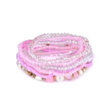 Meco Bohemian Women Jewelry Colorful Multilayer Adjustable Bead Bracelet Best Gift For Girl