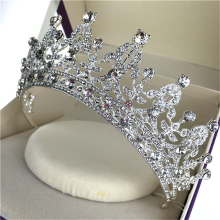 Meco Bride Crystal Rhinestone Crown Vintage Wedding Bridal Headband Queentiara Hair Accessories