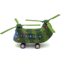 Meco Classic Vintage Clockwork Helicopter Wind Up Children Kids Tin Toys Reminiscence With Key