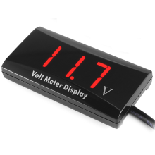 Meco Dc 8 16v Red Led Panel Digital Display Voltmeter Voltage Meter For 12v Cars Vehicles