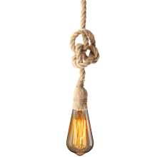 Meco E27 1m Single Head Industrial Pendant Retro Vintage Edison Rope Ceiling Lamp Holder