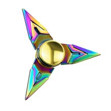 Meco Ecubee Edc Hand Spinner Tri Spinner Swordsman Colorful Fidget Spinner Finger Gadget