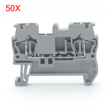 Meco Excellway® St 2.5 Spring Terminals Self Locking Type Connecctors Row Of Flame Retardant 50pcs