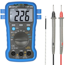 Meco Holdpeak Hp 39b Backlight Lcd Multi Functional Digital Multimeter Dc/ac Voltage Current Meter Resistance Temperature Battery Diode Continuity Tester With Wrist Strap