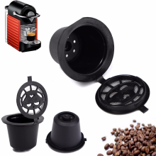 Meco Home Kitchen Refillable Coffee Capsule Cup Reusable Refilling Filter For Nespresso Machine