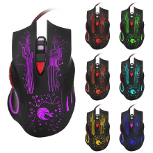 Meco Hxsj H700 Fire Bird 6d 5500 Dpi Colorful Backlight Wired Portable Optique Gaming Mouse
