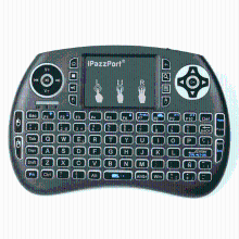 Meco Ipazzport Kp21sdl 2.4G Wireless Three Color Backlit Spainish Version Mini Keyboard Touchpad Air Mouse