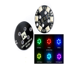 Meco Matek Rgb5050 Led X6 12v Rounded Lamp Plate 7 Colors For Rc Multirotor Drone Fpv Racing