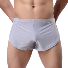 Meco Mens Arrow Shorts Casual Sexy Sport Home Low Waist Loose Comfortable Solid Color Boxers