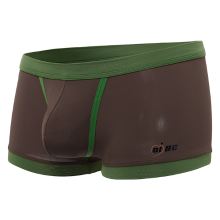 Meco Mens Sexy Contrast Color Comfortable Casual Low Waist U Convex Pouch Boxer