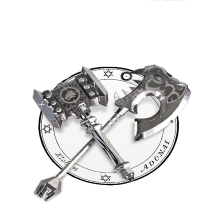 Meco Mu Diy 3d Blood Tomahawk Destroy Of The Hammer Puzzle Model Silver Color For Kids Children Gift