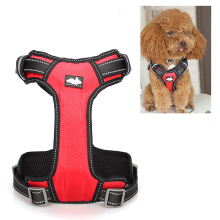 Meco Nylon Dog Harness Chain Vest Type Mesh Pet Leash Breathable Adjustable S M L Xl