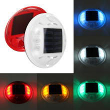 Meco Outdoor Colorful 4 Led Solar Powered Light Road Path Ground Lamp