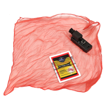 Meco Red Flying Silk Flight Power Reel Stage Magic Tricks Fly Scarf Electronic Prop
