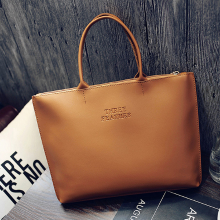 Meco Simple Pure Color Retro Pu Handbags For Women
