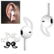 Meco Soft Silicone Hooks Ear Muffs Earphone Case Cover For Iphone 7 7plus Apple Airpods Three Color Choice