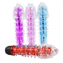 Meco Soft Thorn Crystal Color Women Masturbation Stick Sex Vibrator Adult Toys
