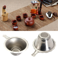 Meco Stainless Steel Double Layer Tea Strainer Filter Fine Mesh Tea Spoon Filter