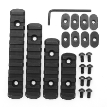 Meco Tactical Polymer Picatinny Rail Sections 5/7/9/11 Slot 2 Colors For Handguard Laser Scope Flashlight