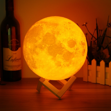 Meco Touch Sensor 3d Moon Lamp Usb Color Changing Led Luna Night Light Kids Gift
