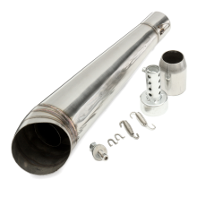 Meco Universal 38 51mm Motorcycle Scooter Slip On Type Exhaust Muffler Silencer Pipe