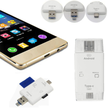 Meco Usb 3.1 Type C+micro Usb+usb2.0 To Sd Tf Card Reader Adapter Otg For Android Smartphone Pc