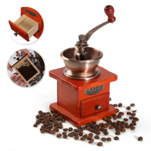 Meco Vintage Wooden Mill Manual Coffee Bean Grinder Grinding Hand Tool