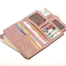 Meco Women Detachable Long Card Holder Vintage Zipper Wallets Purse 5.5'' Phone Bag For Iphone 7p