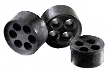 Meervoudig Dicht Inzetstuk M12 Elastomeer Zwart Wiska Mfd 12/02/020 1 Stuks
