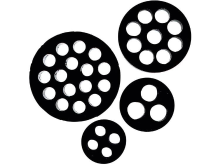 Meervoudig Dicht Inzetstuk M40 Nitril Butadieen Rubber Zwart (ral 9005) Lappkabel Skintop Dix M 40590 25 Stuks