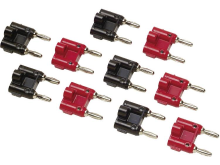 Meetadapter Bus 4 Mm, Schroefklemmen   Bananenstekker 4 Mm Stapelbaar Fluke Bp980 Rood, Zwart