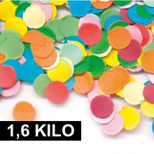 Merkloos 1,6 kilo Confetti multicolor