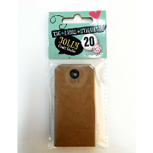 Merkloos Cadeau tags/labels   kraftpapier/karton   20x stuks   7 x 4 cm