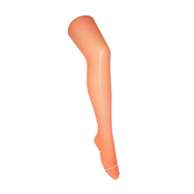 Merkloos Carnaval verkleed netpanty   oranje   voor dames   maat M/L