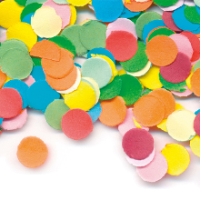 Merkloos Confetti multicolor   200 gram   papieren confetti   versiering   verjaardag   carnaval   feest