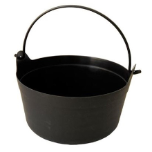 Merkloos Decoratie heksenketel/kookpot   zwart   12 x 25 cm   Halloween versiering/decoraties