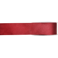 Merkloos Hobby/decoratie sierlint   satijn   bordeauxrood   1,5 cm/15 mm x 25 meter   cadeaulint