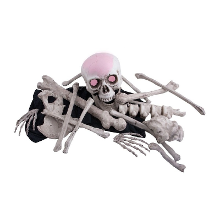 Merkloos Horror botten en schedel decoratie kerkhof set met verlichting
