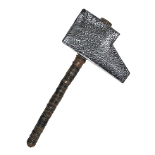 Merkloos Horror/Halloween decoratie wapens   grote hamer   grijs   53 cm