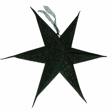 Merkloos Kerstversiering groene kerststerren 60 cm type 2 / glitters