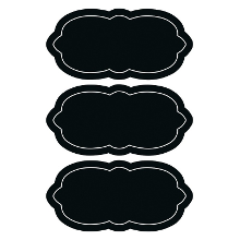 Merkloos Krijtbord voorraadkast etiketten / stickers   6x   herschrijfbaar   7 x 3 cm   Keuken labels