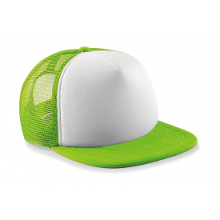 Merkloos Lime met witte vintage kinder baseball cap