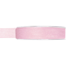 Merkloos Organza sierlint   roze   15 mm x 20 meter   Hobby decoratie lint   Cadeaulint