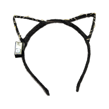 Merkloos Verkleed/feest diadeem katten/poezen oren/oortjes   multi kleurig   meisjes   LED licht   carnaval