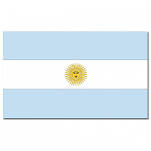 Merkloos Vlag Argentinie   90 x 150 cm   feestartikelen   Landen thema   supporter   decoratie   met ringen