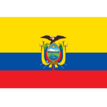 Merkloos Vlag Ecuador   90 x 150 cm   feestartikelen   landen thema supporters   fan decoratie artikelen