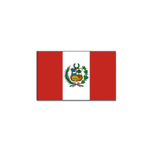 Merkloos Vlag Peru 90 x 150 cm feestartikelen   Landen thema supporter decoratie artikelen   met ringen