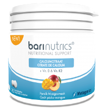 Metagenics Barinutrics Calciumcitraat + D & K2 Kauwtabletten