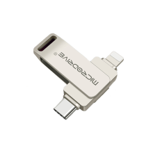 Microdrive TLO21 USB3.0 Flash Drive Type C&iP Dual Interface 360° Rotatie 64G/128G/256G High speed datatransmissie voor