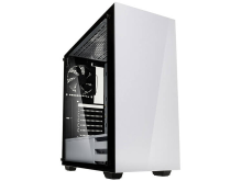 Midi tower PC behuizing Kolink STRONGHOLD WHITE Wit, Zwart 2 voorgeÃ¯nstalleerde ventilators, Zijvenster, Stoffilter